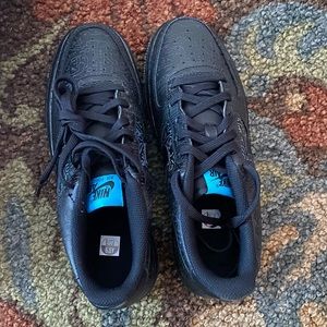 Nike Air Force One Space Jam, Black with glow in the dark